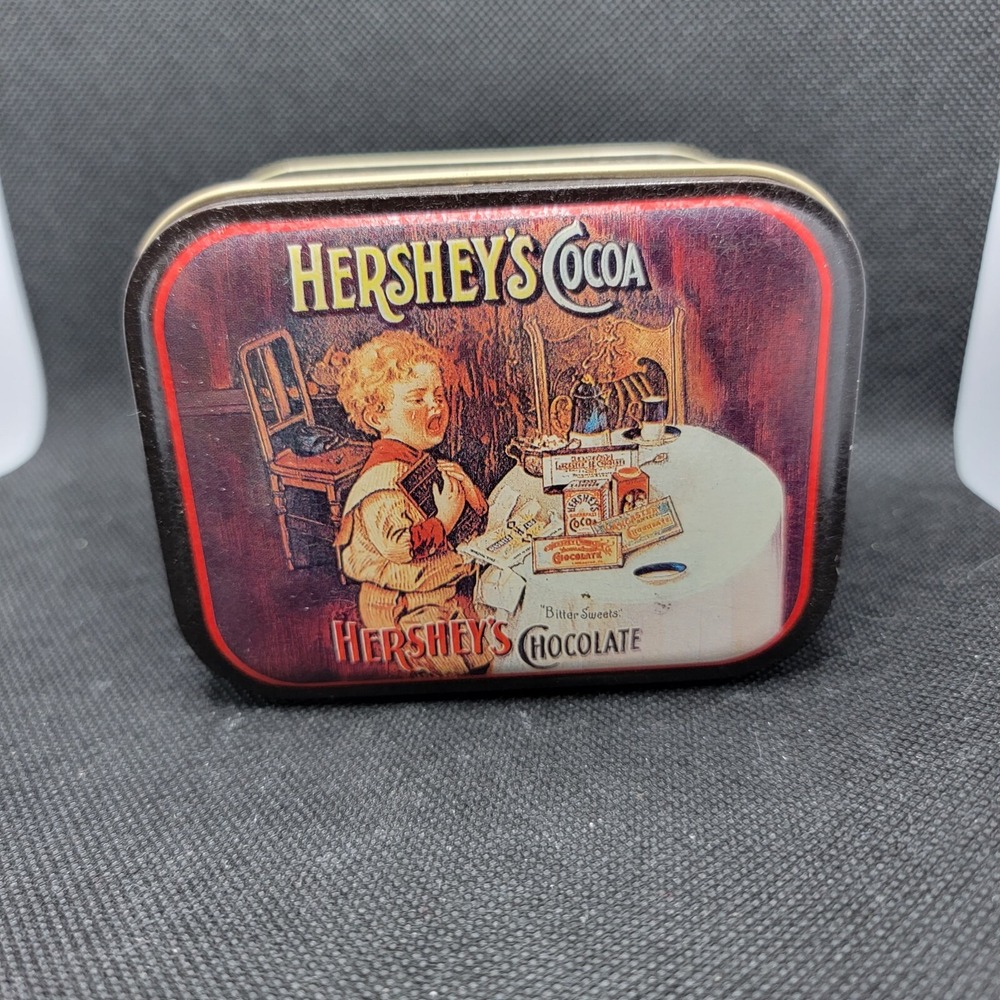 HERSHEY'S CHOCOLATE TIN CANISTER BY BRISTOL WARE‎